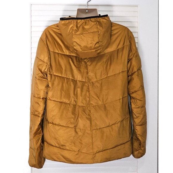 Madewell Men's Golden Brown Polyester Packable Puffer Jacket Size Medium 1754 - Picture 3 of 12